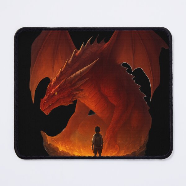 Item preview, The Brave vs The Dragon – Epic Fantasy Artwork designed and sold by Tik Logy.