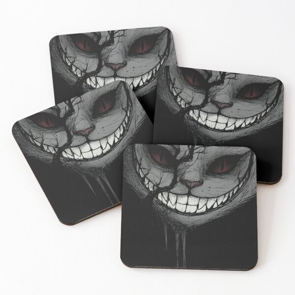 Item preview, Cracked Grinning Cheshire Cat – Creepy Horror Illustration designed and sold by Skolyak.