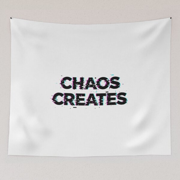 Item preview, Chaos Creates Glitch Effect Typography designed and sold by Happyfreedom.