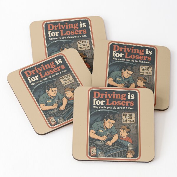 Item preview, Driving is for Losers designed and sold by DirtyGirlGraphics.