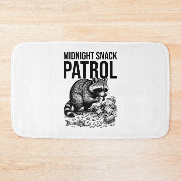 Item preview, Midnight Snack Patrol – Funny Raccoon Trash Panda Design designed and sold by xndrlab.