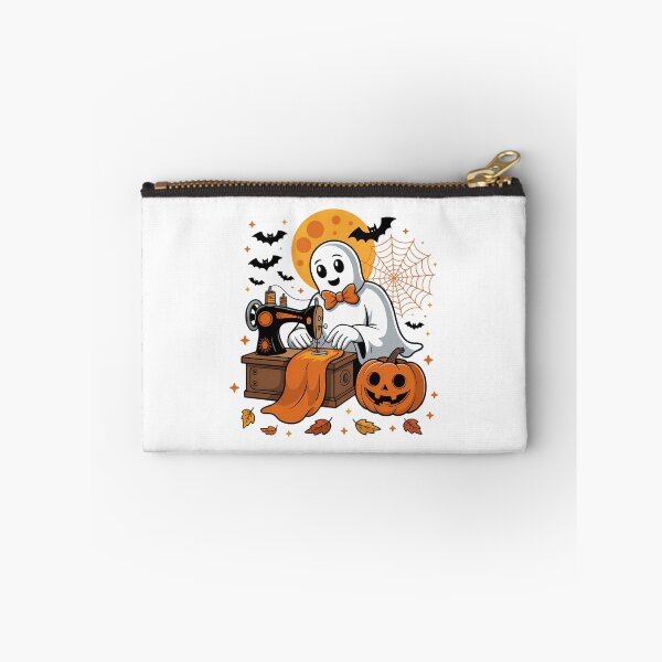 Item preview, Sewing Ghost Cute Halloween designed and sold by Sunset4Bones.