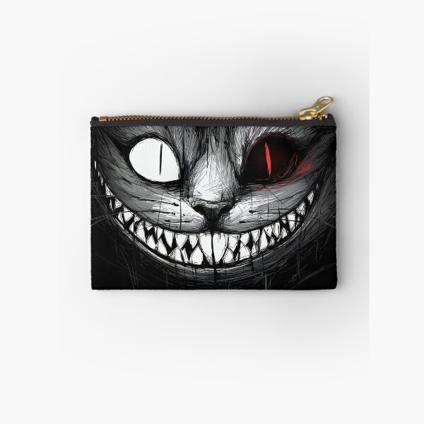 Item preview, Split-Eyed Horror Cheshire Cat – Twisted Grinning Feline Sketch Art designed and sold by Skolyak.