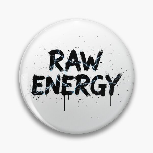 Item preview, Raw Energy Paint Splatter Lightning Typography Unleash Your Raw Energy: The Ultimate Raw Energy Design designed and sold by Happyfreedom.