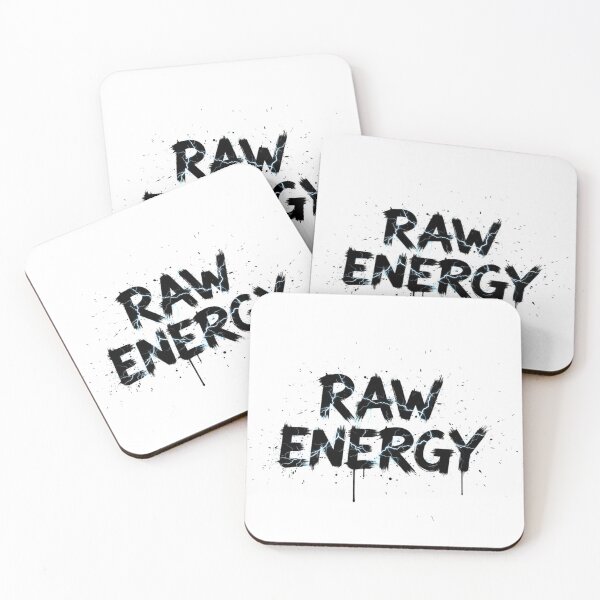 Item preview, Raw Energy Paint Splatter Lightning Typography Unleash Your Raw Energy: The Ultimate Raw Energy Design designed and sold by Happyfreedom.