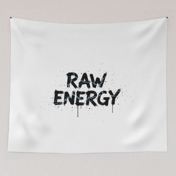 Item preview, Raw Energy Paint Splatter Lightning Typography Unleash Your Raw Energy: The Ultimate Raw Energy Design designed and sold by Happyfreedom.