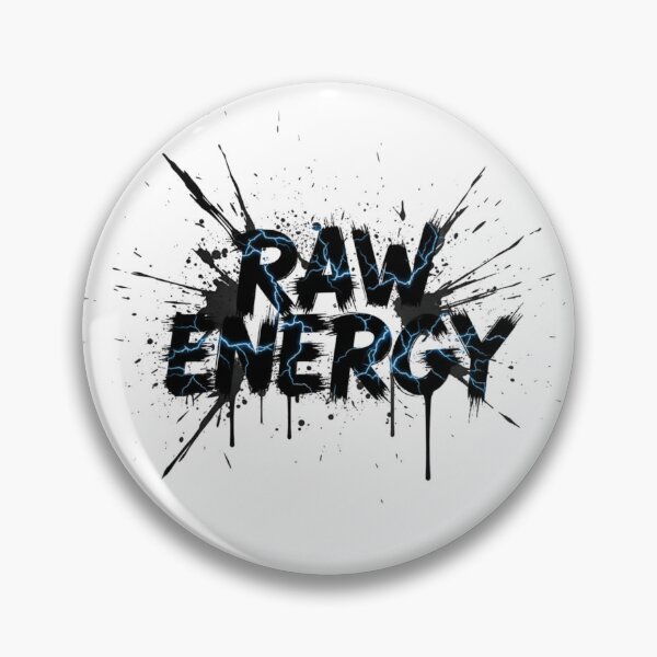 Item preview, Raw Energy Paint Splatter Lightning Typography Unleash Your Raw Energy: The Ultimate Raw Energy Design designed and sold by Happyfreedom.