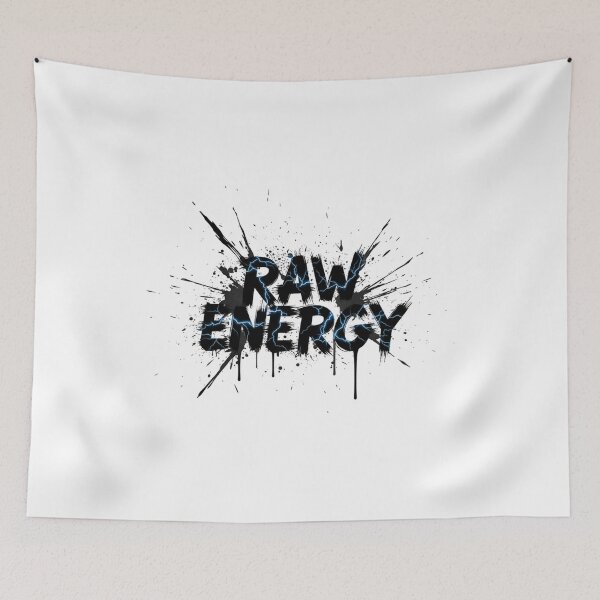 Item preview, Raw Energy Paint Splatter Lightning Typography Unleash Your Raw Energy: The Ultimate Raw Energy Design designed and sold by Happyfreedom.