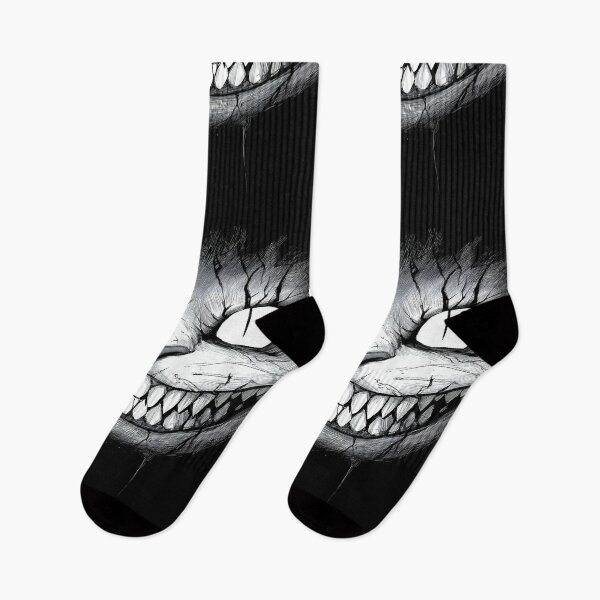 Item preview, Glowing Eyes Horror Cheshire Cat – Monochrome Grinning Feline Illustration designed and sold by Skolyak.