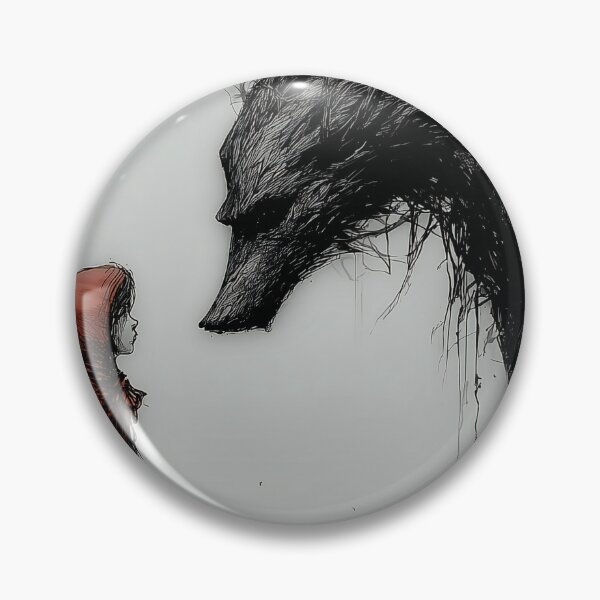 Item preview, The Encounter – Gothic Little Red Riding Hood Illustration designed and sold by Skolyak.