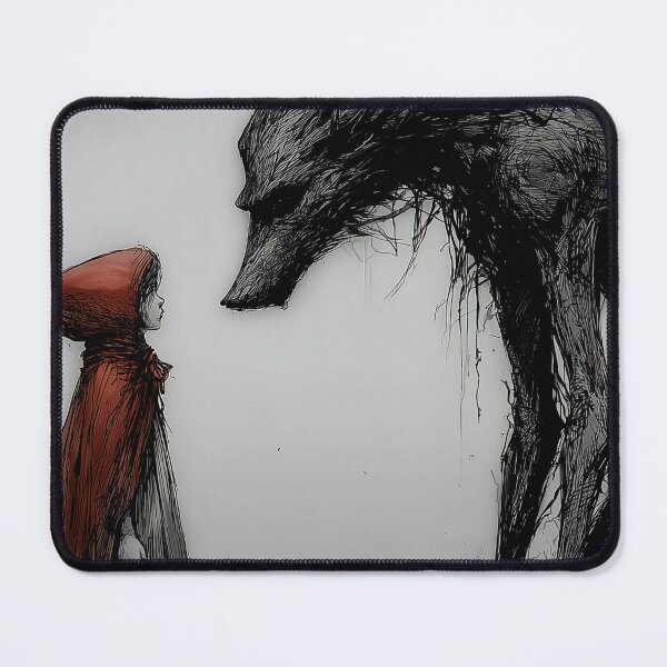 Item preview, The Encounter – Gothic Little Red Riding Hood Illustration designed and sold by Skolyak.