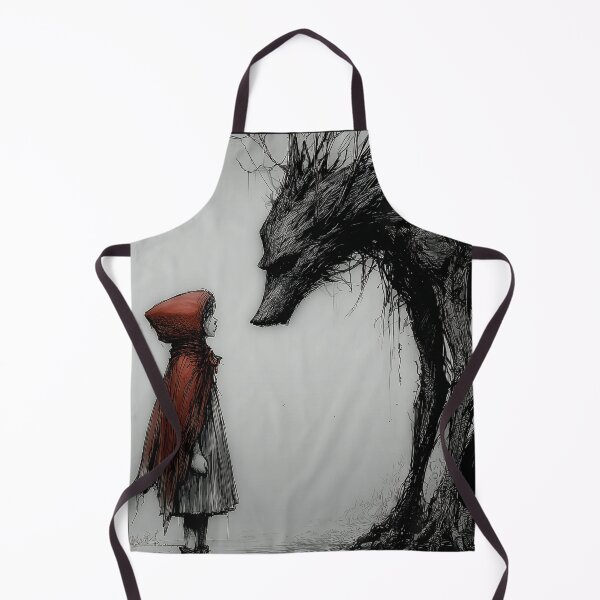 Item preview, The Encounter – Gothic Little Red Riding Hood Illustration designed and sold by Skolyak.