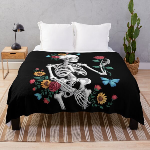 Item preview, Cool Skeleton Plant Nature Flower Halloween designed and sold by Sunset4Bones.