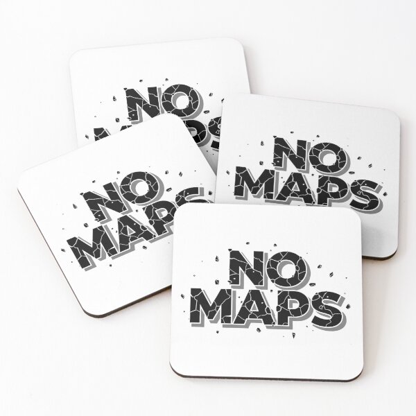 Item preview, No Maps: Explore Your Uncharted Path with this Bold Design designed and sold by Happyfreedom.