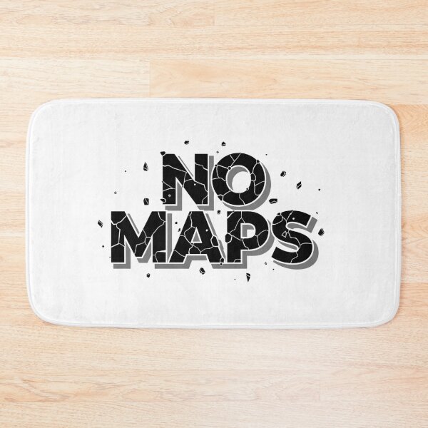 Item preview, No Maps: Explore Your Uncharted Path with this Bold Design designed and sold by Happyfreedom.