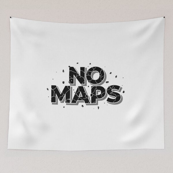 Item preview, No Maps: Explore Your Uncharted Path with this Bold Design designed and sold by Happyfreedom.