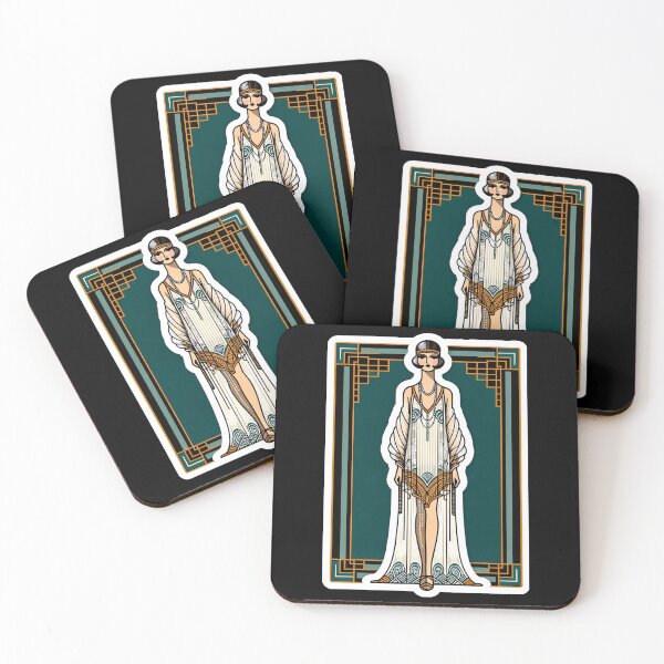 Item preview, Art Deco Flapper Women Digital Prints Roaring Twenties Style designed and sold by PinUpPizzazz.