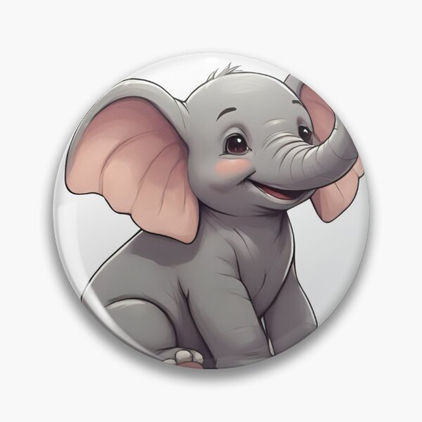 Item preview, Cute Kawaii Elephant. designed and sold by Erikacecilia20.