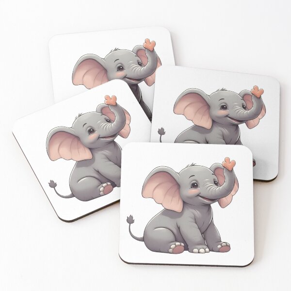 Item preview, Cute Kawaii Elephant. designed and sold by Erikacecilia20.