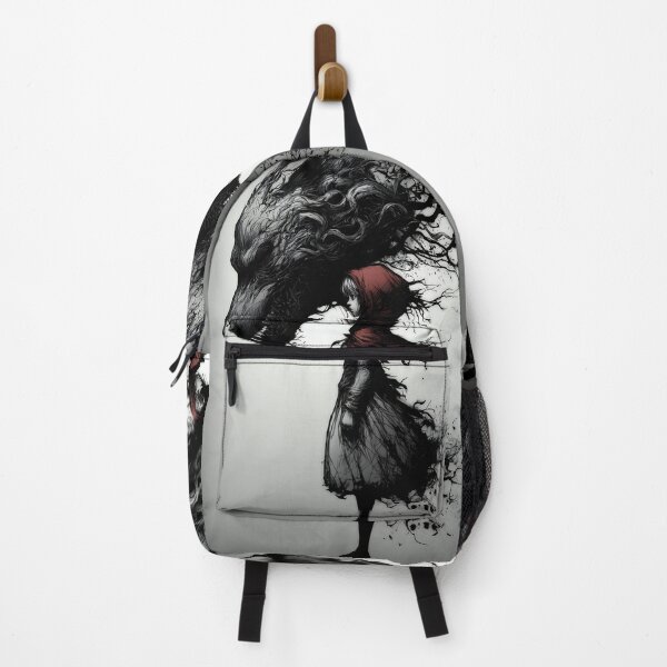 Item preview, Red and the Wolf Within – Surreal Gothic Fairytale Art designed and sold by Skolyak.