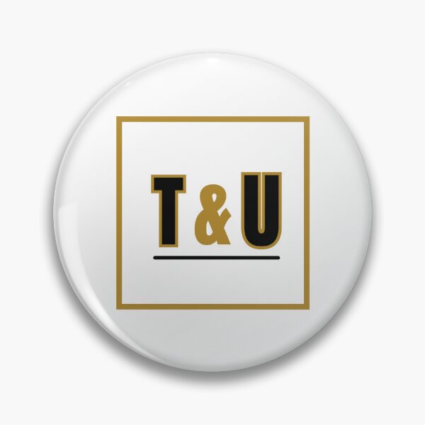 Item preview, Logotipo de T&U: diseño minimalista moderno en negro y dorado designed and sold by T&U.