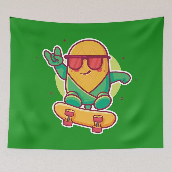 Item preview, Corny Tricks: The Skateboarding Corn King designed and sold by DesignsbyChino.