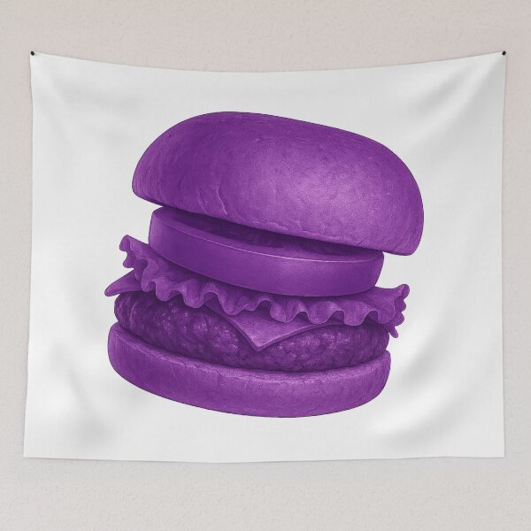 Item preview, Spongebob POOP / real Krabby Patty purple burger designed and sold by DibujandoPorfa.