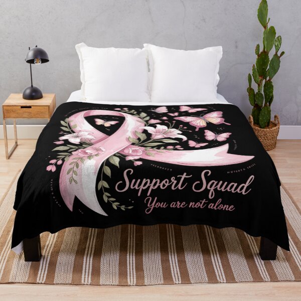 Item preview, Support Squad Breast Cancer Awareness Pink Ribbon Butterfly designed and sold by Sunset4Bones.