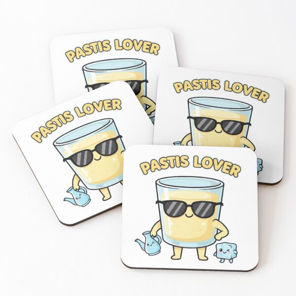Item preview, Pastis Lover - Funny Cartoon Pastis Glass | Provençal Summer Gift designed and sold by Fusebore Attitude .