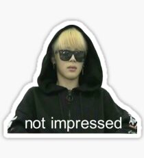Jimin not impressed Sticker