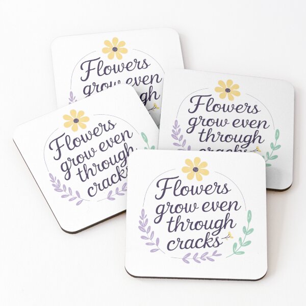 Item preview, Flowers grow even through cracks designed and sold by raisolace.
