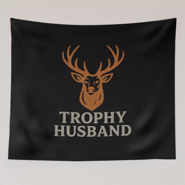 Item preview, Trophy Husband Elk Antler Logo Rustic Hunting Vintage Design designed and sold by ldjcustomdesign.