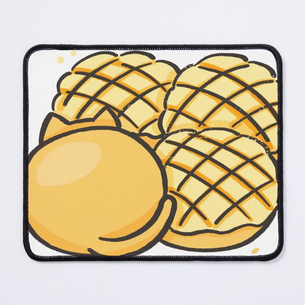 Item preview, Pudding the Cat as a Hong Kong Pineapple Bun – Cute Kawaii Illustration designed and sold by Sleepy-Town.