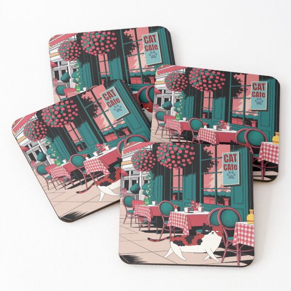 Item preview, Cat cafe French style designed and sold by BritishDelights.