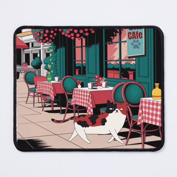 Item preview, Cat cafe French style designed and sold by BritishDelights.