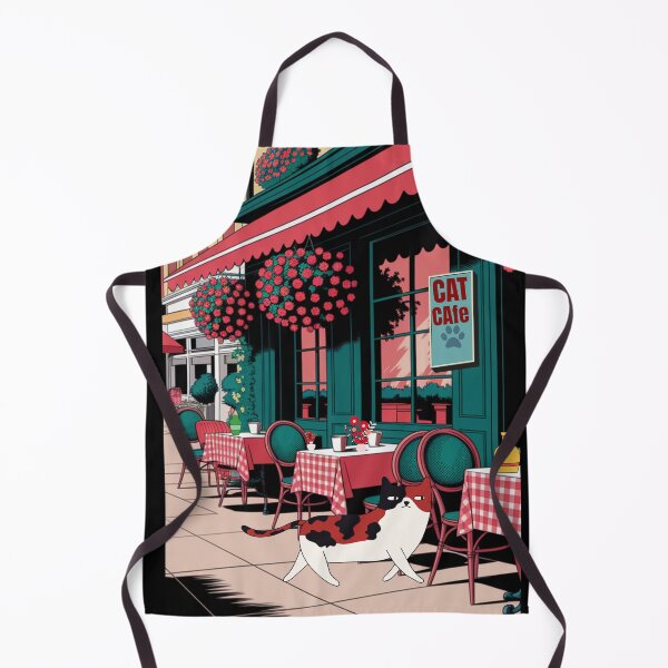Item preview, Cat cafe French style designed and sold by BritishDelights.
