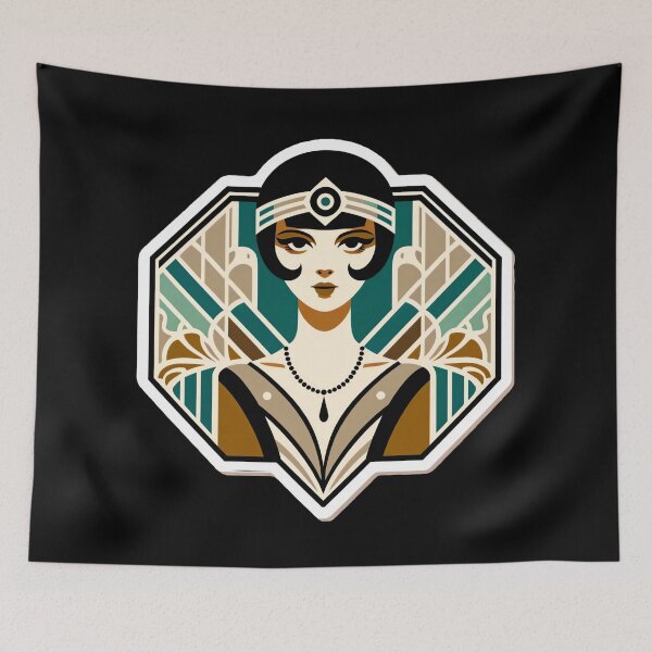 Item preview, Art Deco Flapper Women Digital Prints Roaring Twenties Style designed and sold by PinUpPizzazz.