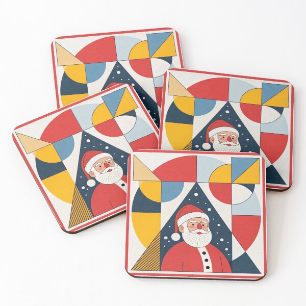Item preview, Geometric Santa Claus designed and sold by asliberry.