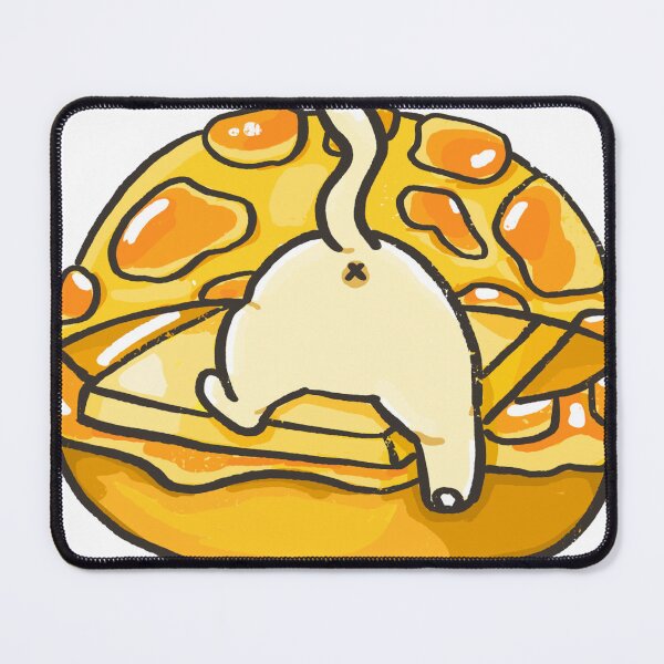 Item preview, Pudding the Cat as Butter in a Hong Kong Pineapple Bun – Cute Kawaii Food Illustration designed and sold by Sleepy-Town.