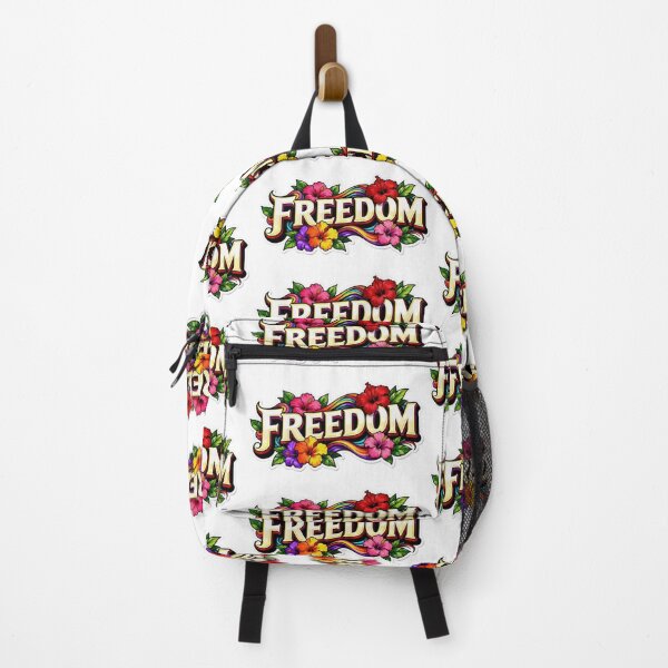 Item preview, Freedom in Bloom – USA Inspired Floral Freedom Sticker designed and sold by Gurjeetpixelart.