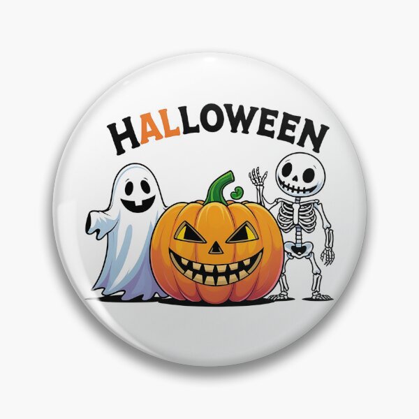 Item preview, Spooky Halloween scene with skeletons ghosts pumpkins and tombstones designed and sold by PWDigitalArt.
