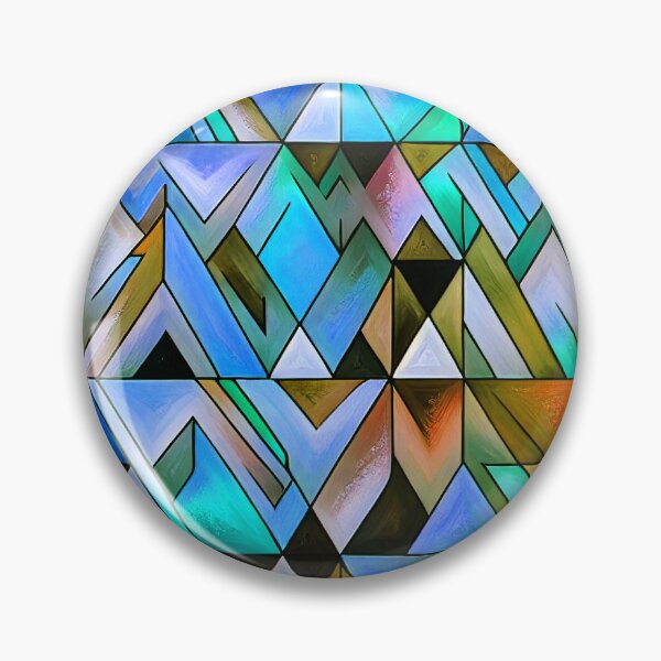 Item preview, Boho Geometric Shapes In Blue, Green And Earthtone  designed and sold by DEC02.
