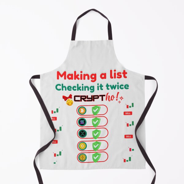 Item preview, Crypto Christmas Making a crypto list checking it twice, Ugly Christmas sweater designed and sold by NFTDesignsBLV.