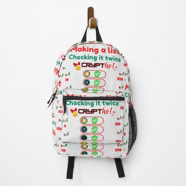 Item preview, Crypto Christmas Making a crypto list checking it twice, Ugly Christmas sweater designed and sold by NFTDesignsBLV.