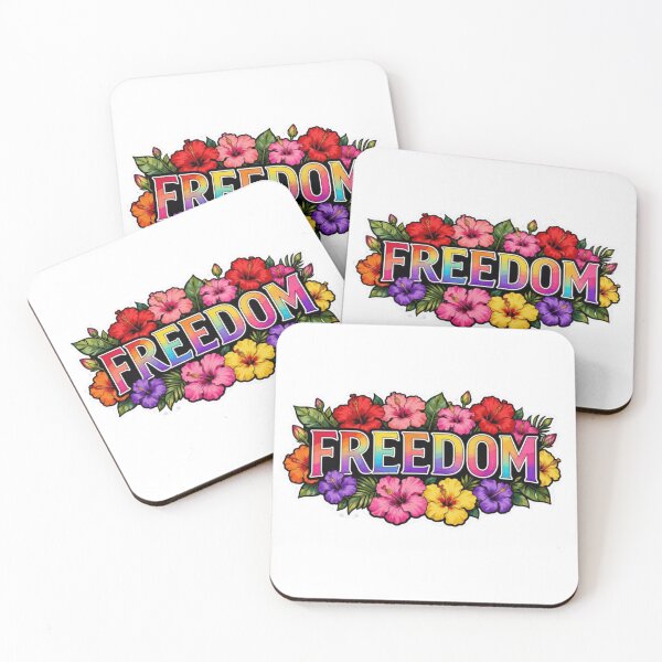 Item preview, Freedom in Bloom 2 – USA Inspired Floral Freedom Sticker designed and sold by Gurjeetpixelart.