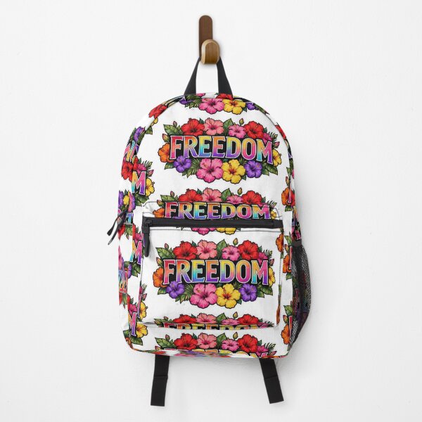 Item preview, Freedom in Bloom 2 – USA Inspired Floral Freedom Sticker designed and sold by Gurjeetpixelart.