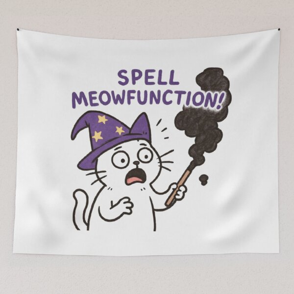 Item preview, Spell Meowfunction – Funny Wizard Cat Halloween Shirt designed and sold by Moon2025.