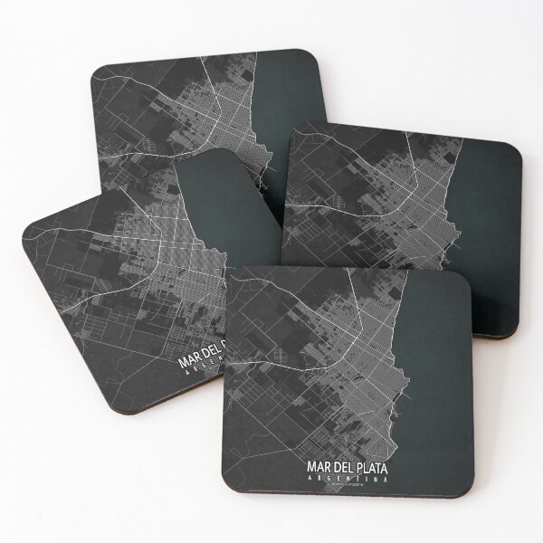 Item preview, Mar del Plata City Map of Argentina - Dark designed and sold by deMAP.