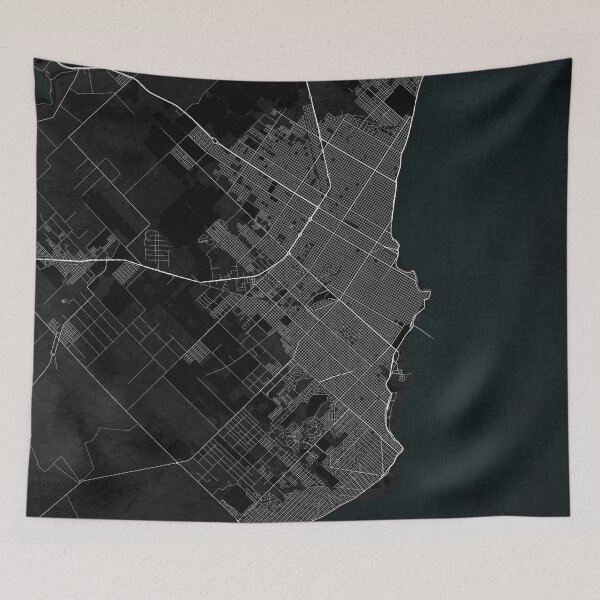 Item preview, Mar del Plata City Map of Argentina - Dark designed and sold by deMAP.