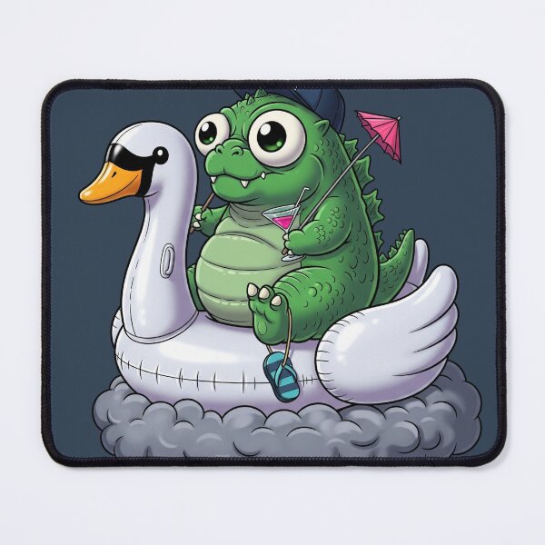 Item preview, Godzilla Chibi Float Dark Swan Kawaii designed and sold by EsenciaZen.